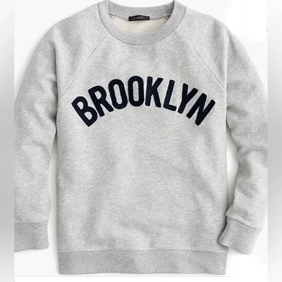 J Crew gray Brooklyn pullover crewneck sweatshirt - Picture 2 of 6
